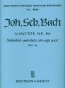 Wahrlich wahrlich ich sage euch Kantate Nr.86 BWV86 Partitur