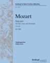 Requiem d-Moll KV626 fr Soli, Chor und Orchester Studienpartitur