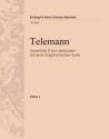 Ouvertre D-Dur verbunden mit einer tragikomischen Suite fr 3 Trompeten, Pauken, Streichorchester und Bc (Cembalo) Violine 2 (Oboe 2)