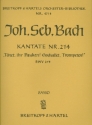 Tnet ihr Pauken erschallet Trompeten Kantate Nr.214 BWV214 Violoncello / Kontrabass