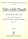 Lasst uns sorgen lasst uns wachen Kantate Nr.213 BWV213 Violine 1