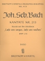 Lasst uns sorgen lasst uns wachen Kantate Nr.213 BWV213 Violoncello / Kontrabass