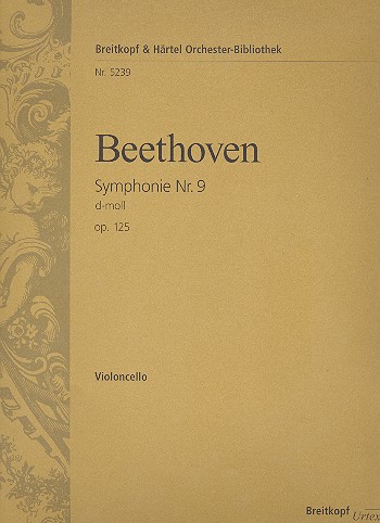 Sinfonie d-Moll Nr.9 op.125 fr Soli, Chor und Orchester Violoncello