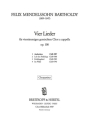 Mendelssohn Bartholdy, Felix Andenken 'Die Bume grnen' fr gem Chor a cappella Chorpartitur