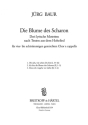 Baur, Jrg Blume des Scharon fr gem Chor Chorpartitur