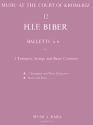 Biber, Heinrich Ignatz Franz Balletti a 6 in C fr 2 Trompeten, Streicher und Bc fr 3 Trompeten und Klavier