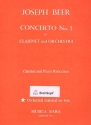 Concerto b major no.1 for clarinet and orchestra for clarinet and piano