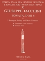 Jacchini, Giuseppe Sonata in D Nr. XII/6 for 2 trumpets, strings and bc for 2 trumpets and piano