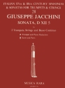 Jacchini, Giuseppe Sonata in D Nr. XII/5 for 2 trumpets, strings and bc Stimmen