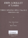 12 Sonaten op.3 nos.10-12 for flute (oboe, violin) and bc