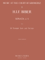 Biber, Heinrich Ignatz Franz Sonata a 6 in B fr Trompete, Streicher und Bc Partitur und Stimmen