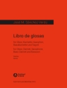 KM2514  J.M. Sanchez-Verdu, Libro de glosas fr Oboe, Klarinette, Alt-Sax, Bass-Klarinette und Fagott Partitur