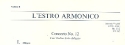 Konzert E-Dur L'Estro Armonico op.3,12 RV265 fr Violine, Streicher und Bc Violine 2