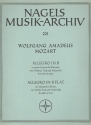 Allegro B-Dur KV Anh91 (KV516c) fr Klarinette, 2 Violinen, Viola und Violoncello Partitur und Stimmen