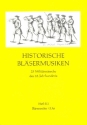 Historische Blsermusiken  Band 3 fr Oboe, 2 Klarinetten, Trompete und 2 Fagotte Partitur und Stimmen