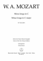 Missa longa - KV 262 (246a) Chorpartitur, Urtextausgabe GemCh-SATB