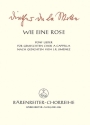 Motte, Diether de la Wie eine Rose 5 Lieder nach Gedichten von Juan Ramn Jimnez fr 4-6stimmigen Chor Chorpartitur, Sammelband GemCh-SATB