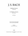 Matthus-Passion - BWV 244b Stimme(n), Urtextausgabe Vc/Kb/Fag