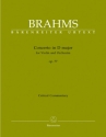 Konzert D-Dur op.77 fr Violine und Orchester Kritischer Bericht