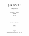 Matthus-Passion - BWV 244b Stimme(n), Urtextausgabe V1 /2