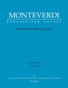 Vespro della beata vergine  fr Soli, gem Chor und Orchester Klavierauszug