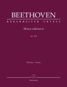 Missa solemnis op.123 fr Soli, gem Chor und Orchester Partitur