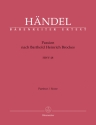 Passion nach Barthold Heinrich Brockes HWV48 Soli, SATB and Chamber Ensemble Partitur