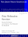 Strau (Sohn), Johann, Prinz Methusalem Ouverture RV 505-OU Orchester Partitur