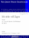 Strau (Sohn), Johann, Die Fledermaus - Ich stehe voll Zagen (Nr. 15)  Soli und Orchester Partitur