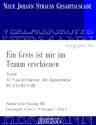 Strau (Sohn), Johann, Der Zigeunerbaron - Ein Greis ist mir im Traum  Soli und Orchester Partitur