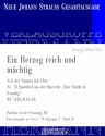 Strau (Son), Johann, Eine Nacht in Venedig - Ein Herzog reich und mc Sopran, Frauenchor und Orchester Partitur