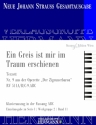 Strau (Son), Johann, Der Zigeunerbaron - Ein Greis ist mir im Traum e Soli und Orchester Klavierauszug