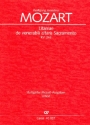 Litaniae de venerabili altaris sacramento Es-Dur KV243 fr Soli, gem Chor, Orchester und Bc Partitur