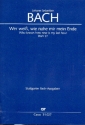 Wer wei wie nahe mir mein Ende Kantate Nr.27 BWV27 Partitur (dt/en)