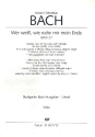 Wer wei, wie nahe mir mein Ende Kantate Nr.27 BWV27 Viola