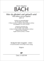 Wer da glubet und getauft wird Soli SATB, Coro SATB, 2 Ob/Obda, Str, Org ORG