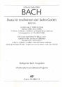 Dazu ist erschienen der Sohn Gottes Kantate Nr.40 BWV40 Violoncello/Kontrabass