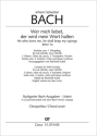 Wer mich liebet (2. Fassung) Kantate Nr.74 BWV74 Chorpartitur