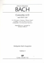 Konzert D-Dur nach BWV249 fr 3 Trompeten, Pauken, 2 Oboen, Fagott, 2 Violinen, Viola und Bc Violine 2