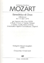 Benedictus sit Deus Pater KV177 (66a=47b) Sopran, gem Chor, Orgel und Orchester Chorpartitur