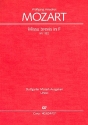 Missa brevis in F KV192 fr Soli SATB, Coro SATB, 2 Vl, Bc, [2 Ctr, 3Trb] Studienpartitur