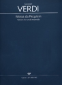 Messa da Requiem fr Soli, gem Chor, Horn, Percussion, Kontrabass und Klavier Partitur,  broschiert