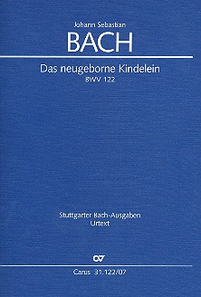 Das neugeborne Kindelein Kantate Nr.122 BWV122 Studienpartitur (dt/en)