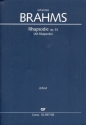 Alt-Rhapsodie op.53 fr Alt, Mnnerchor und Orchester Klavierauszug