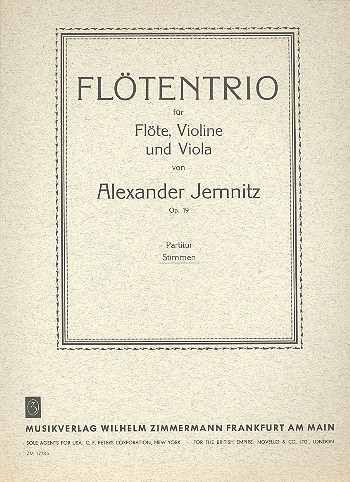 Trio op.19 fr Flte, Violine und Viola Stimmen