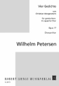 Vier Gedichte (von Christian Morgenstern) fr gem Chor a cappella Chorpartitur (dt)