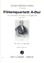 Quartett A-Dur op.15,1 fr Flte, Violine, Viola und Violoncello Partitur und Stimmen