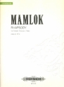 Rhapsody for clarinet, viola and piano Score and Parts