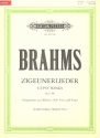 Zigeunerlieder op.103 fr Gesang (mittel) und Klavier (en/dt)