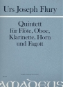 Quintett fr Flte, Oboe, Klarinette, Horn und Fagott Partitur und Stimmen